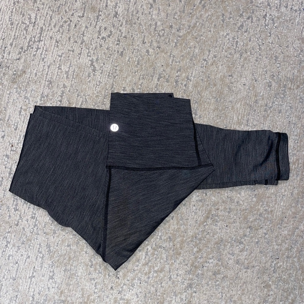 Heathered Grey Lululemon Leggings - Practically Brand New